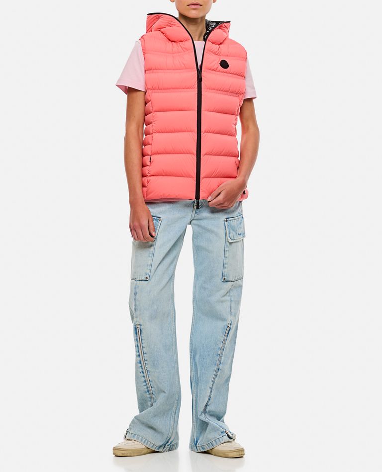 Shop Moncler Aliterse Vest In Rose