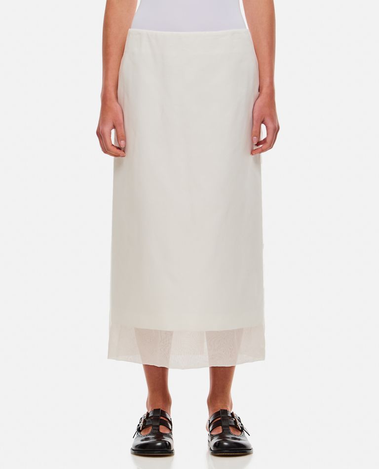 Shop Sportmax Aceti Midi Skirt In White