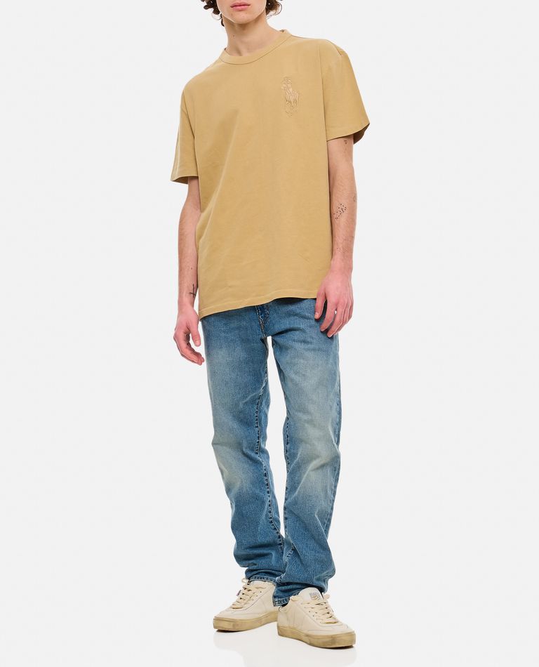 Shop Polo Ralph Lauren T-shirt In Beige