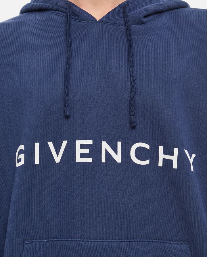 Givenchy - FELPA CON CAPPUCCIO BOXY FIT CON TASCHE_4