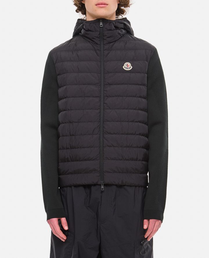 Moncler - DOWN JACKET WITH KNIT SLEEVES_1
