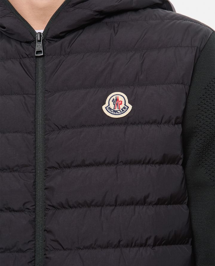 Moncler - DOWN JACKET WITH KNIT SLEEVES_4
