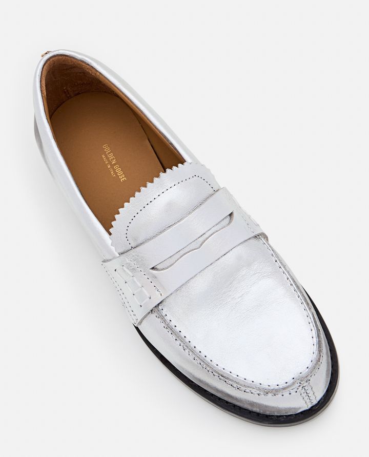 Golden Goose - LAMINATED LEATHER LOAFERS_4