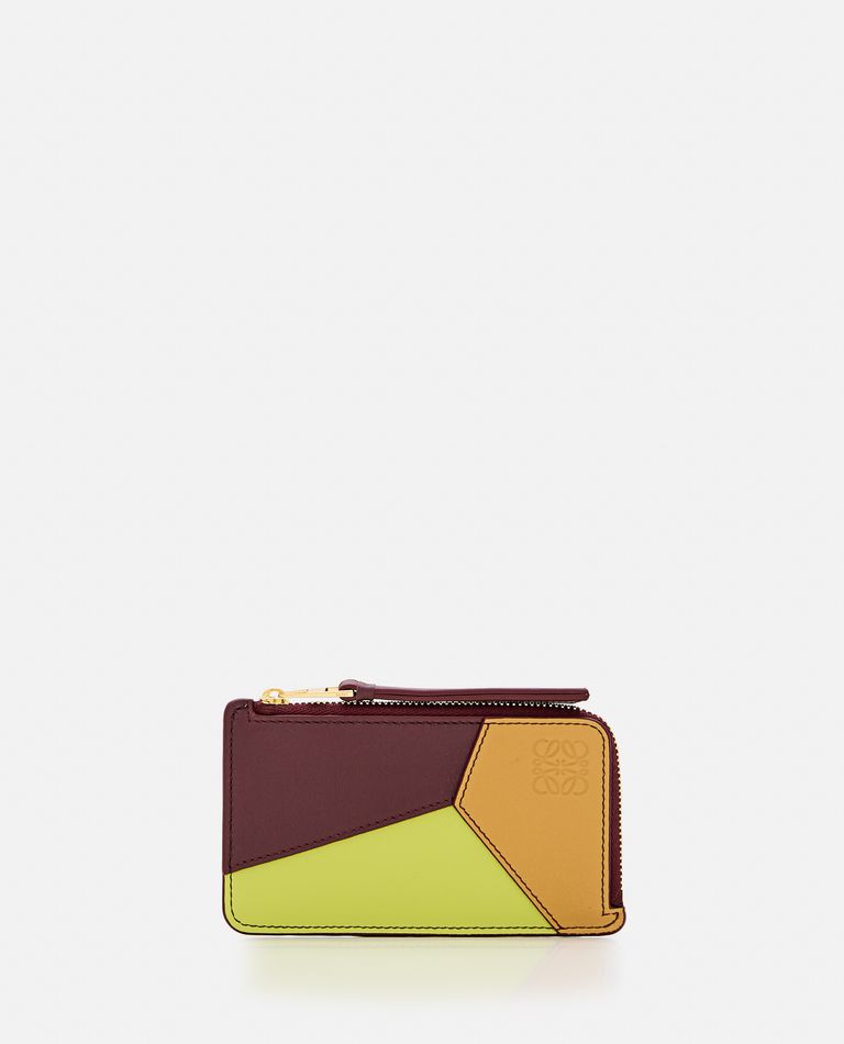 Loewe Puzzle Coin Leather Cardholder In Multi