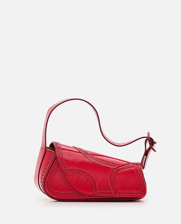 Shop Kiko Kostadinov Trivia Leather Bag In Red