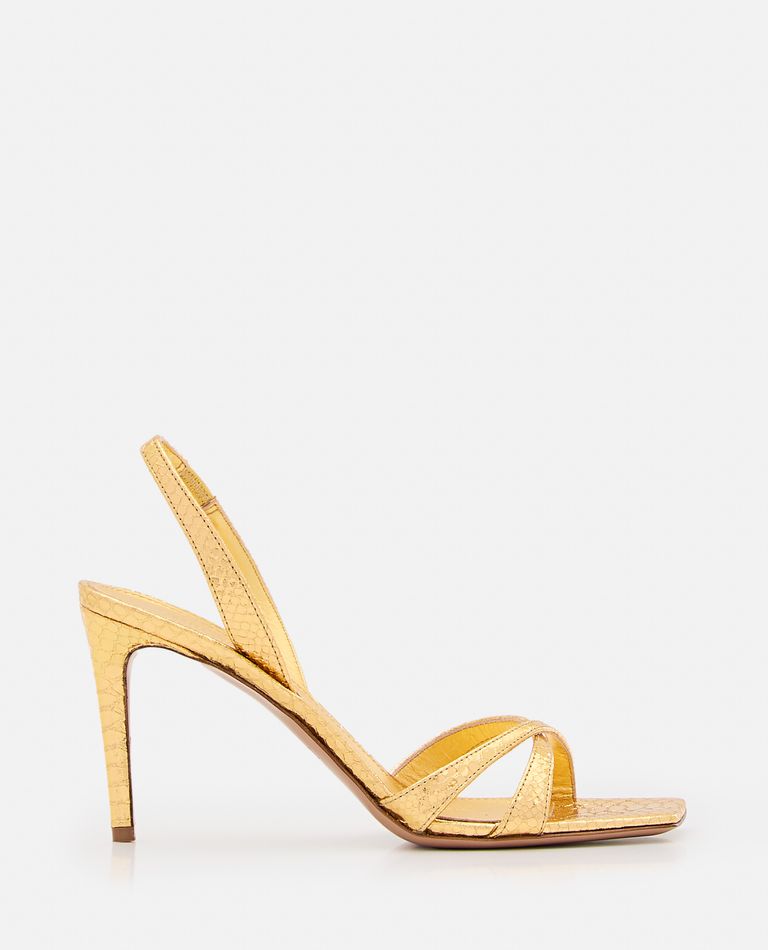 Shop Paris Texas 85mm Stiletto Slingback In Gold
