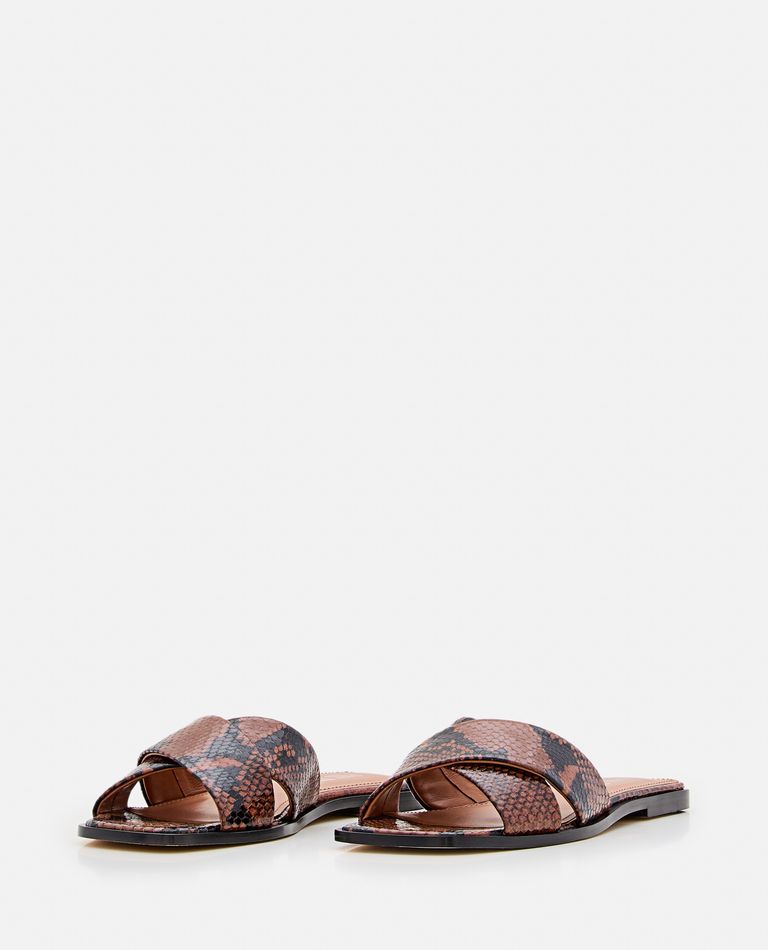 Shop Paris Texas Montecarlo Flat Sandals In Brown