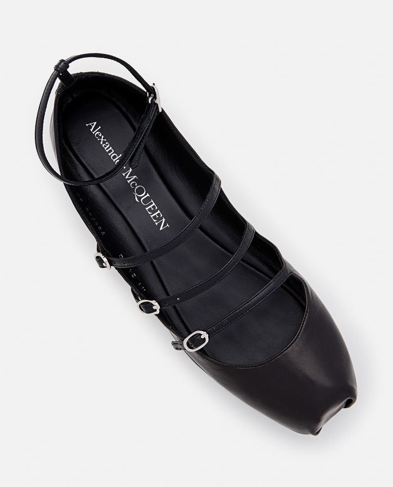 LEATHER BALLERINA FLAT for Women - Alexander McQueen sale