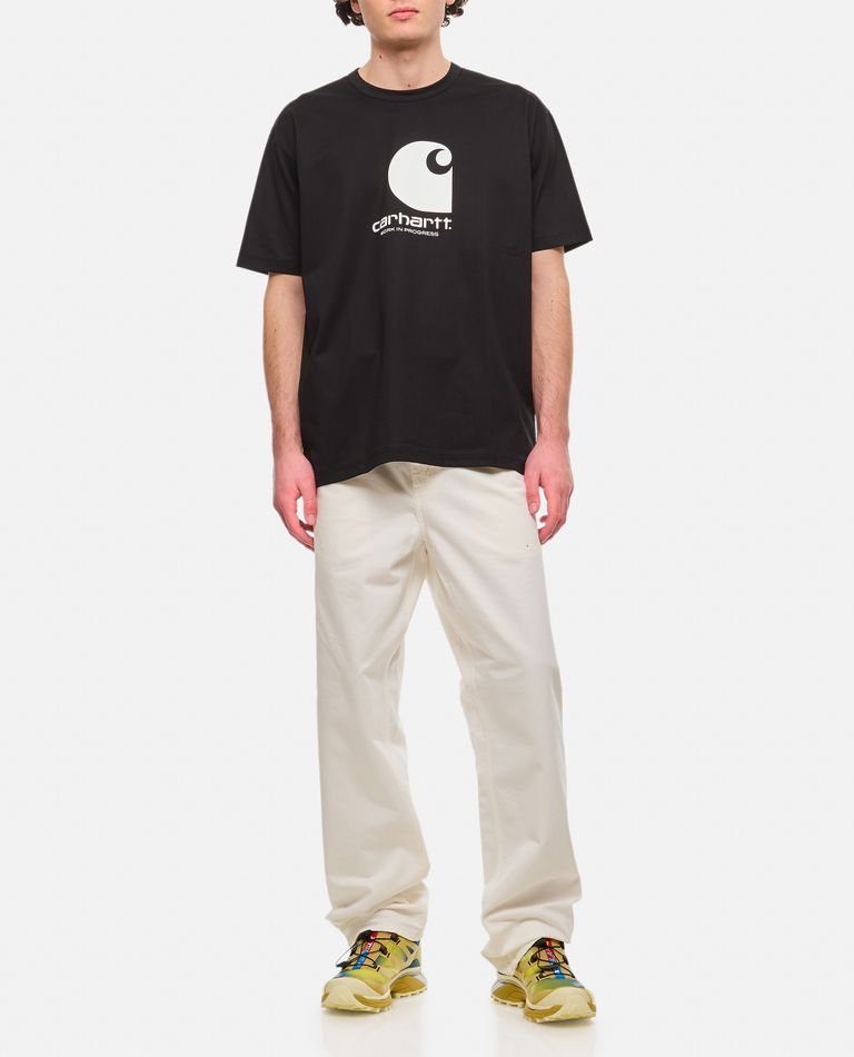 Tシャツ・カットソー Junya Watanabe JUNYA WATANABE MAN X CARHARTT WIP SHIRT Junya Watanabe x Carhartt Men's' Logo Print T-Shirt in White