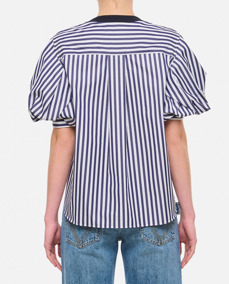 COTTON POPLIN X COTTON JERSEY T-SHIRT for Women - Sacai | Biffi