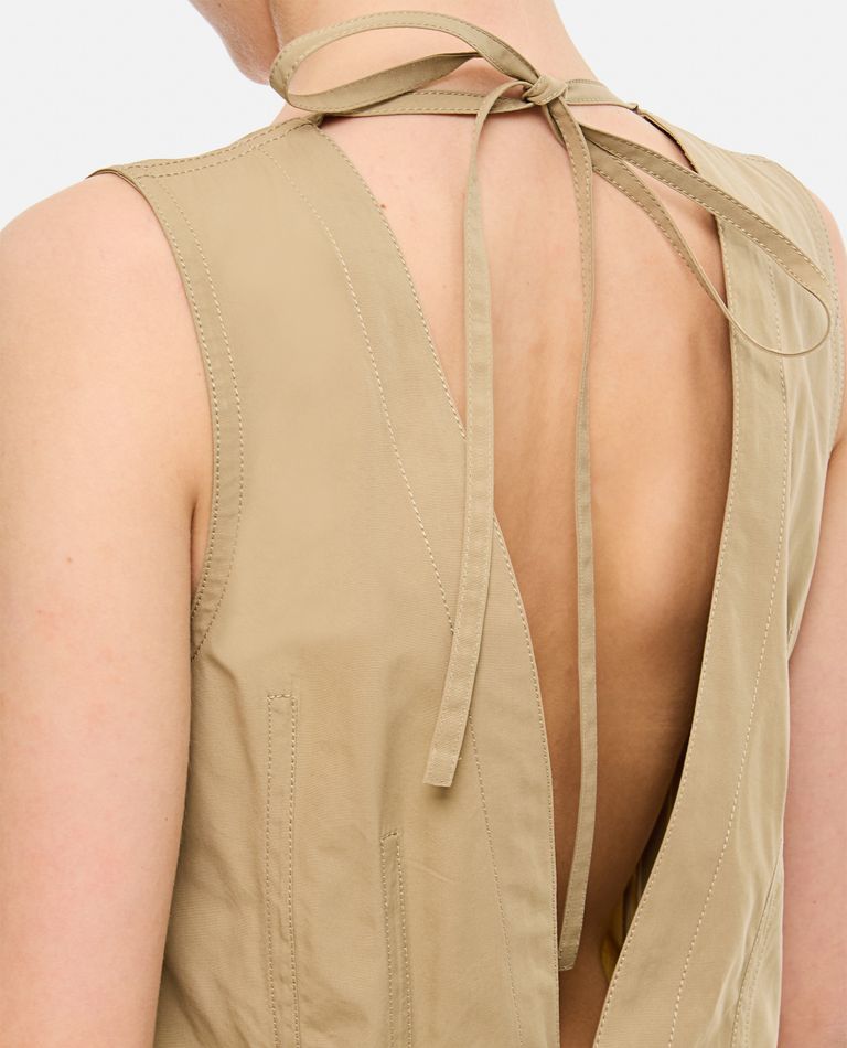 OPEN BACK COTTON DRESS for Women - Bottega Veneta | Biffi