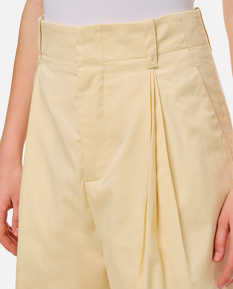 パンツ BOTTEGA VENETA WIDE SILK AND COTTON TROUSERS WIDE SILK AND COTTON TROUSERS for Women - Bottega Veneta | Biffi