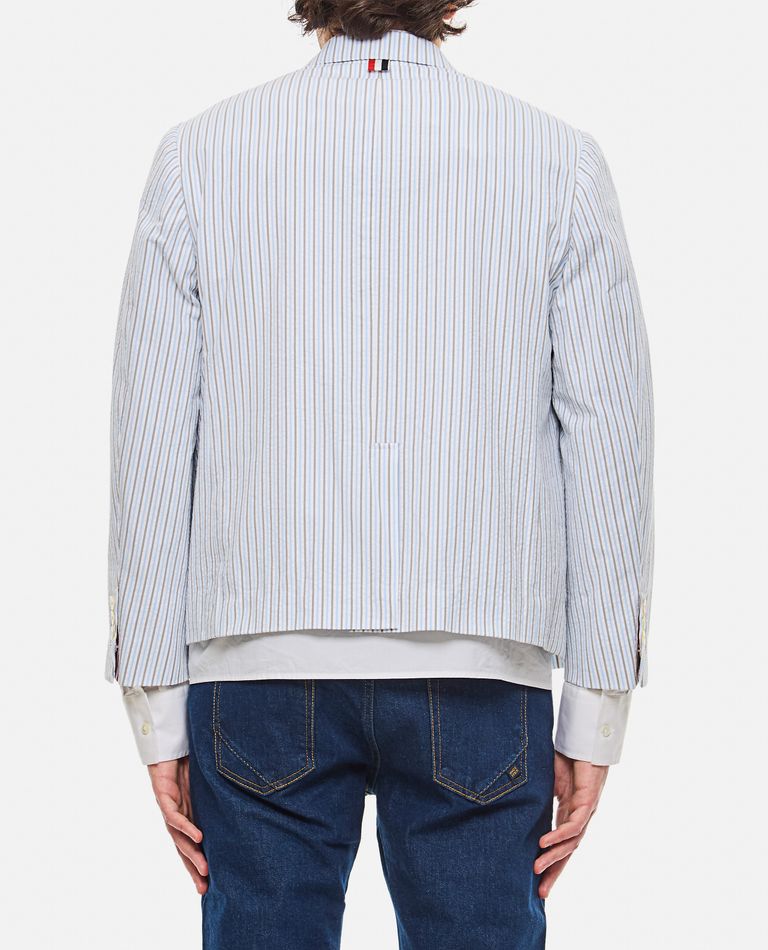 LOEWE stripe seersucker blouson