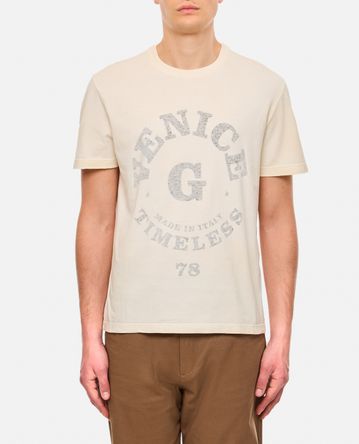 Golden Goose - T-SHIRT IN COTONE CON STAMPA