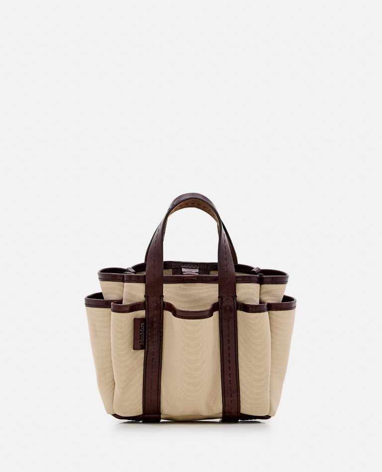 【関税負担無】MAX MARA GARDENCA SMALL TOTE BAG Max Mara Mini Giardiniera Tote Bag | Neutrals | FARFETCH