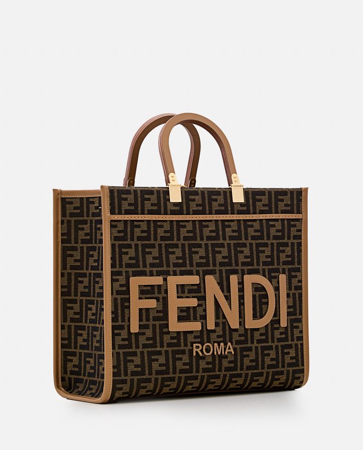 Fendi - FENDI SUNSHINE JACQUARD TOTE BAG_4