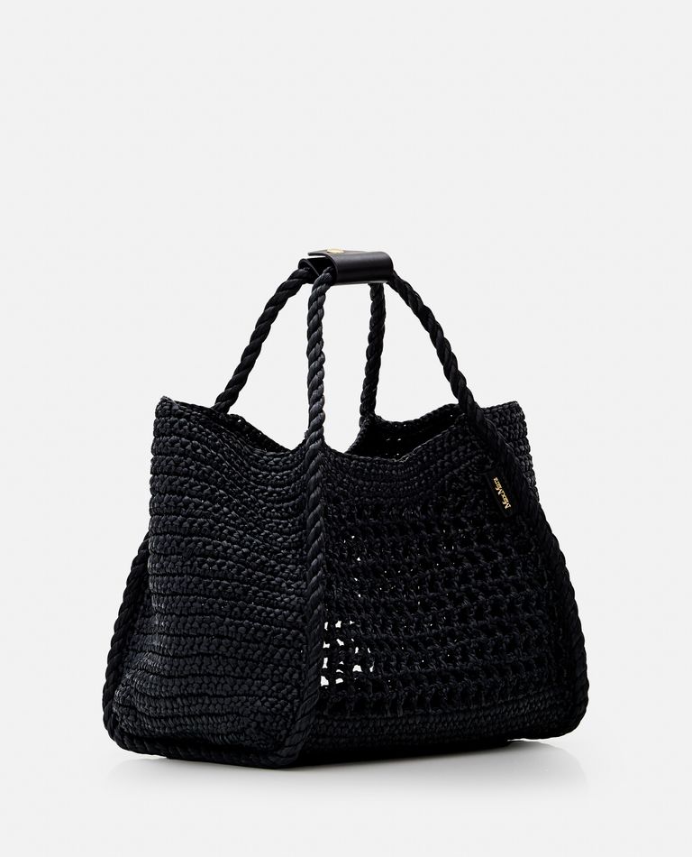 Shop Max Mara Small Basketma Tote Bag In Black