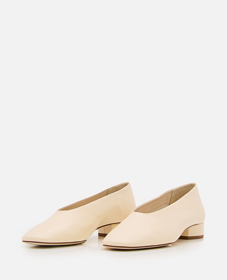 Shop Aeyde Delia Nappa Leather Pump In White