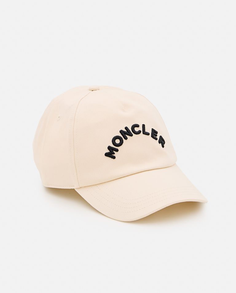 Shop Moncler Baseball Cap In White