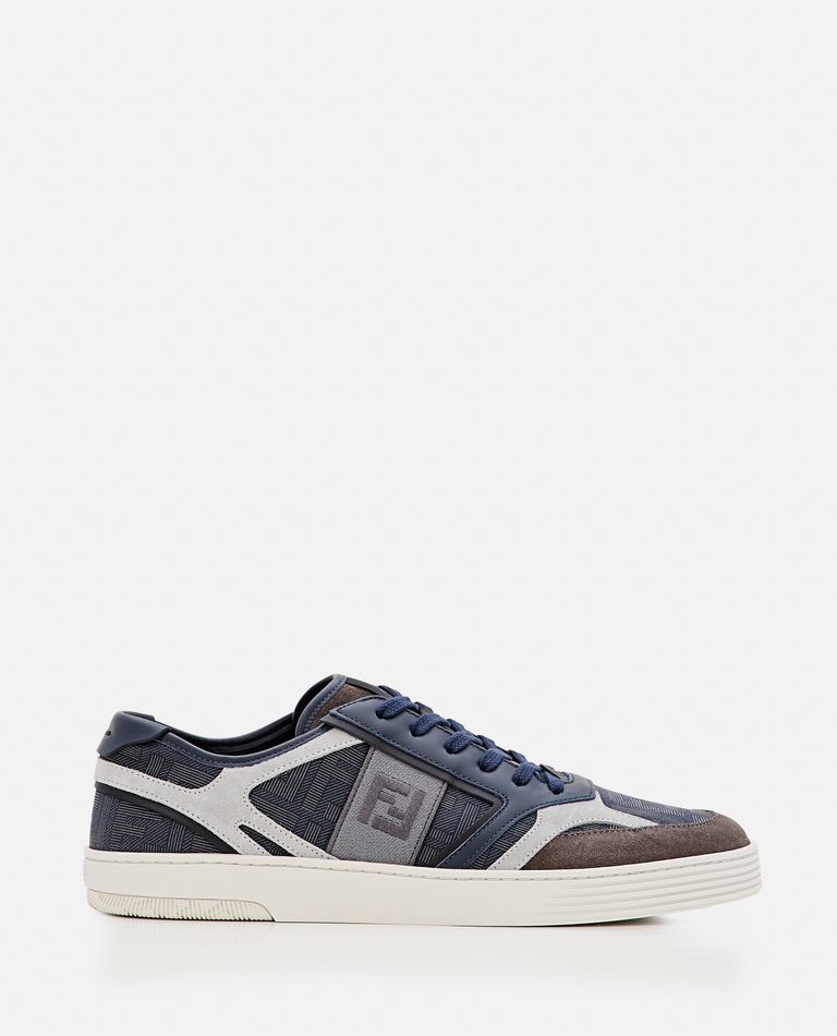 Shop Fendi Low Top Sneakers In Grey