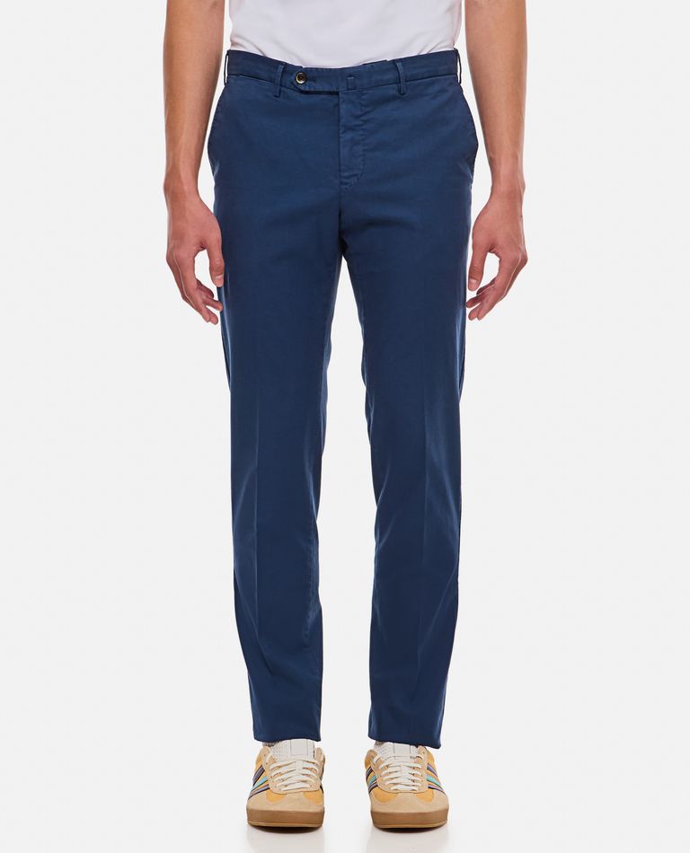 Shop Pt01 Slim Trousers In Blue