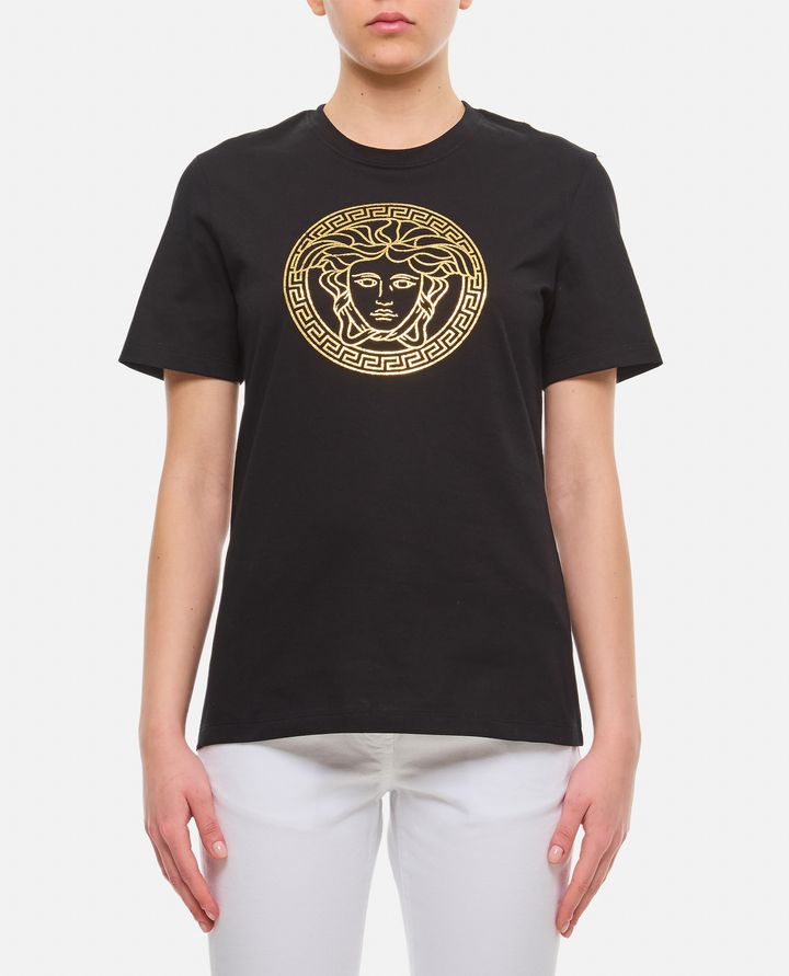 Versace - T-SHIRT IN JERSEY CON LOGO_1