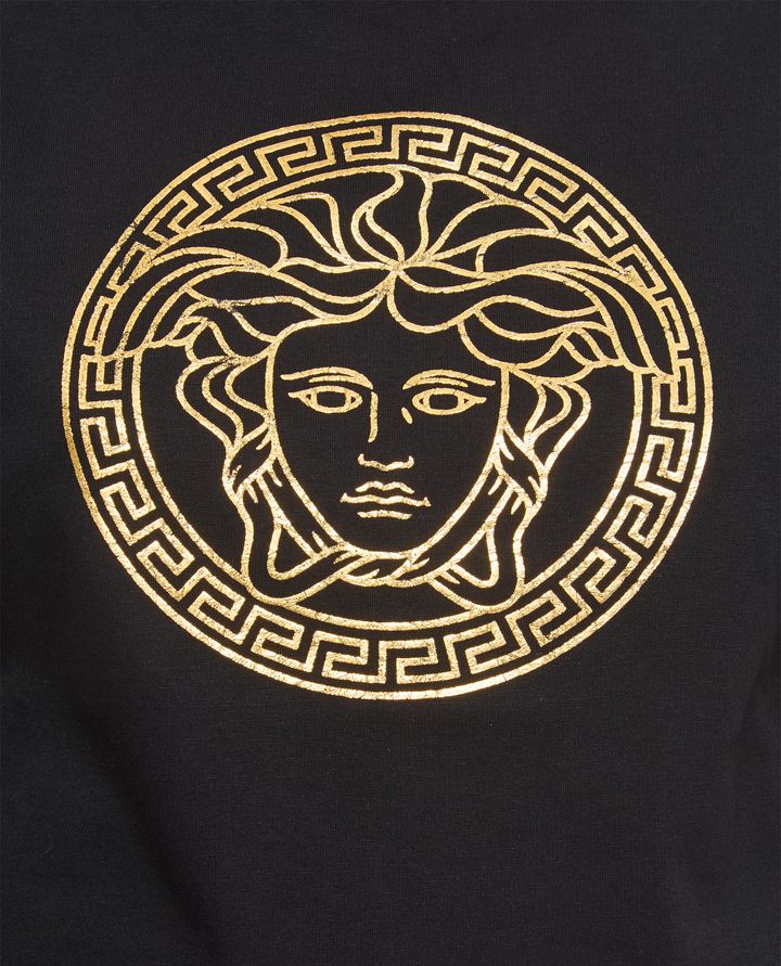 Versace - T-SHIRT IN JERSEY CON LOGO_4