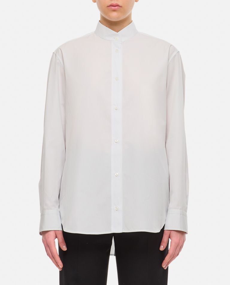 Shop Fendi Popeline Shirt In White