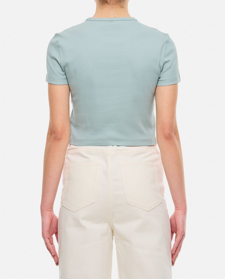 RIBBED CROPPED T-SHIRT for Women - Fendi | Biffi