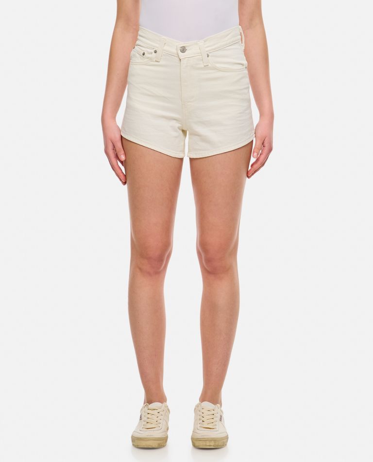 Shop Levi Strauss & Co 80s Mom Denim Short Pants In White
