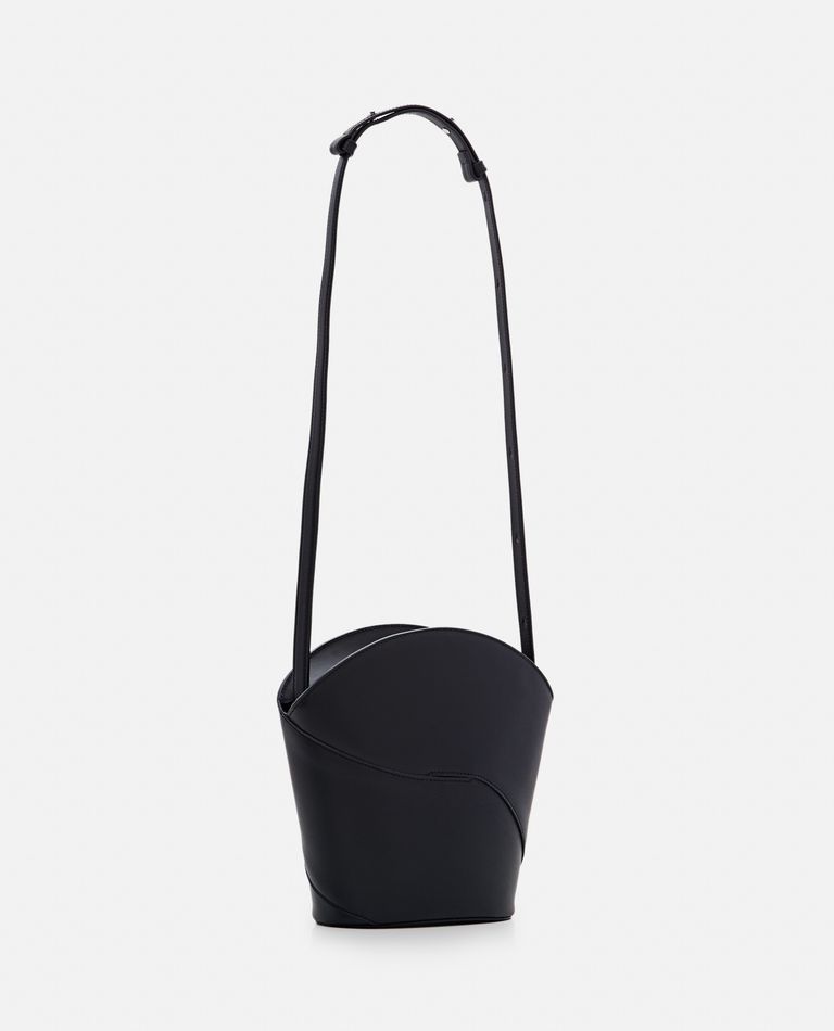 Shop Maeden Oru Zip Leather Shoulder Bag In Black