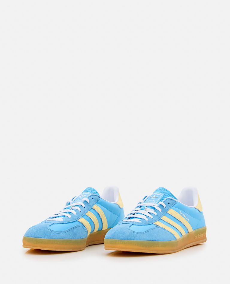 Shop Adidas Originals Gazzelle Indoor Sneakers In Sky Blue