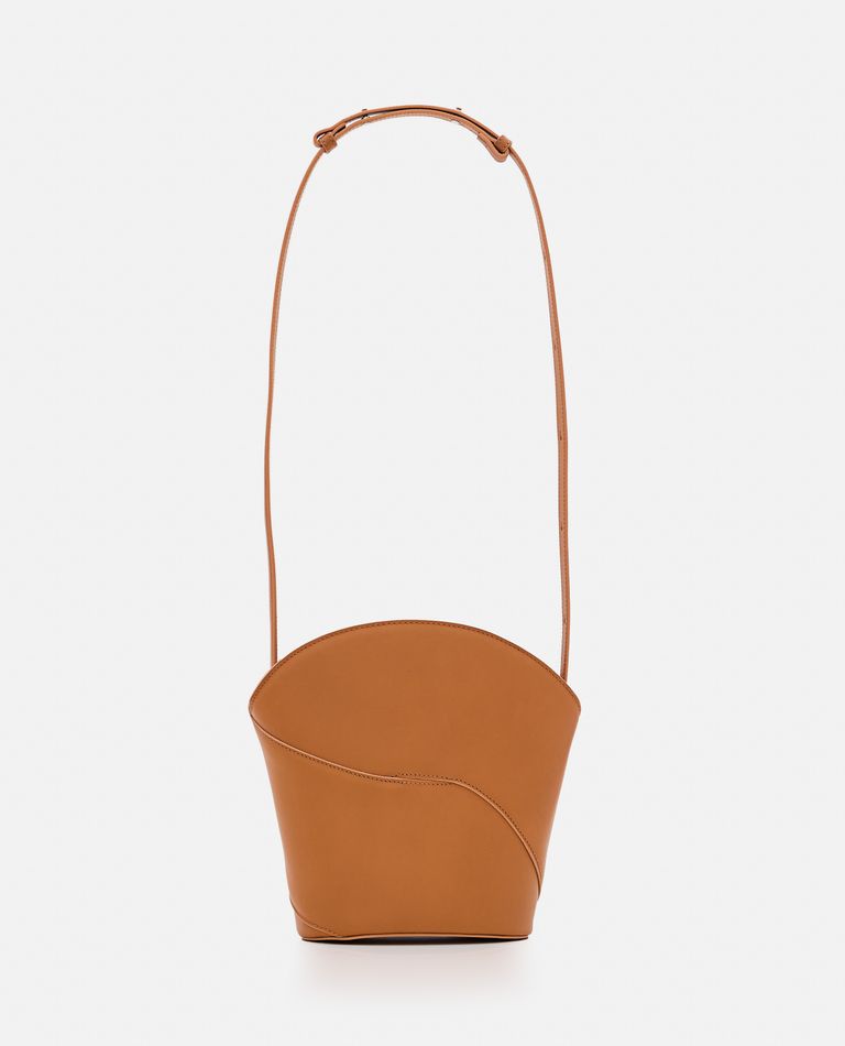 Shop Maeden Oru Zip Leather Shoulder Bag In Brown