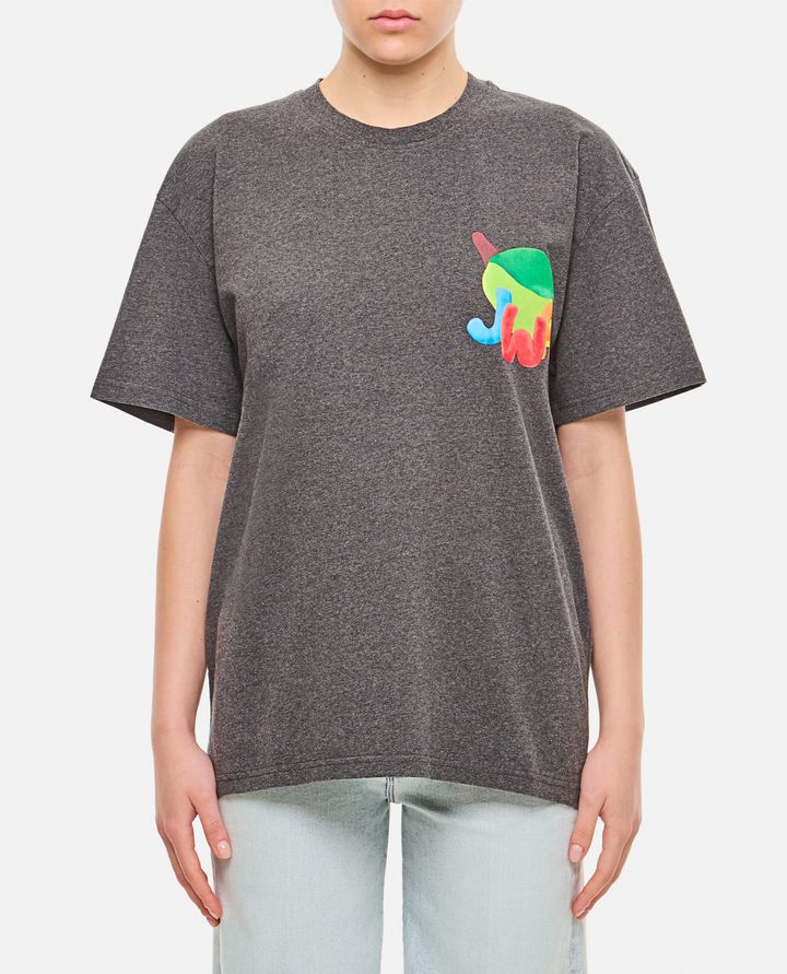 JW Anderson - T-SHIRT UNISEX CON STAMPA JW ANDERSON X CLAY LIME_1