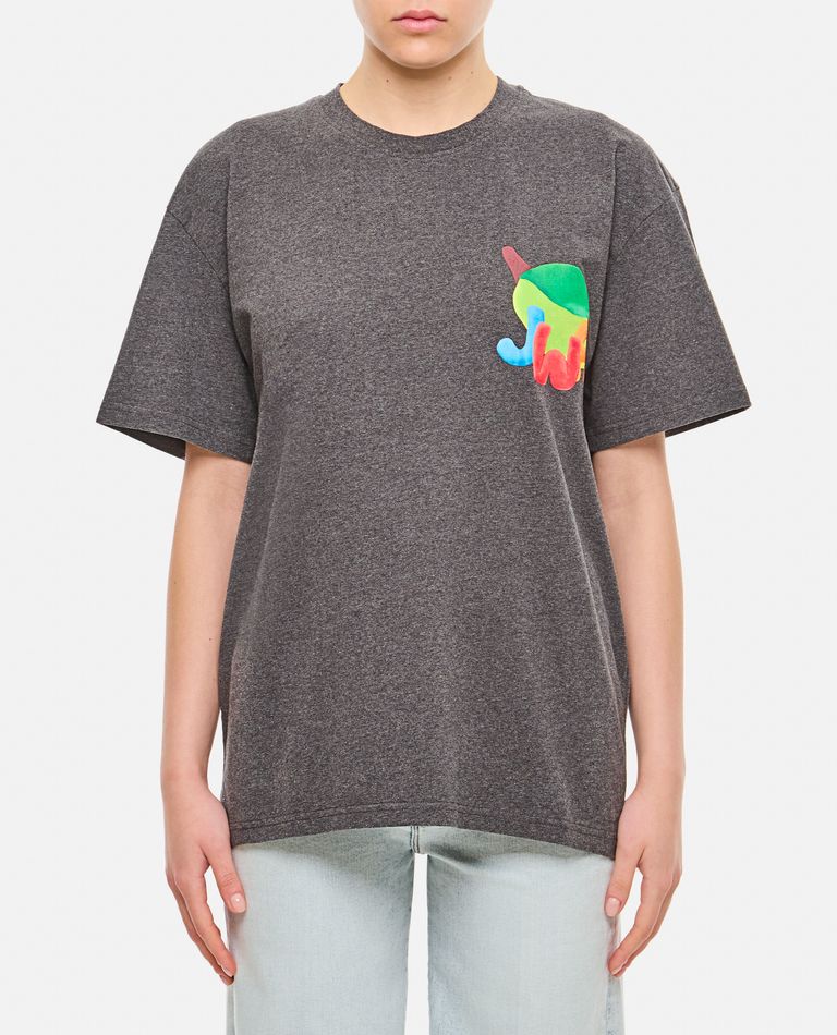 Shop Jw Anderson X Clay Lime Print Unisex T-shirt In Black