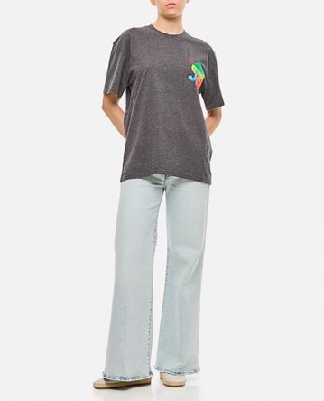 JW Anderson - T-SHIRT UNISEX CON STAMPA JW ANDERSON X CLAY LIME
