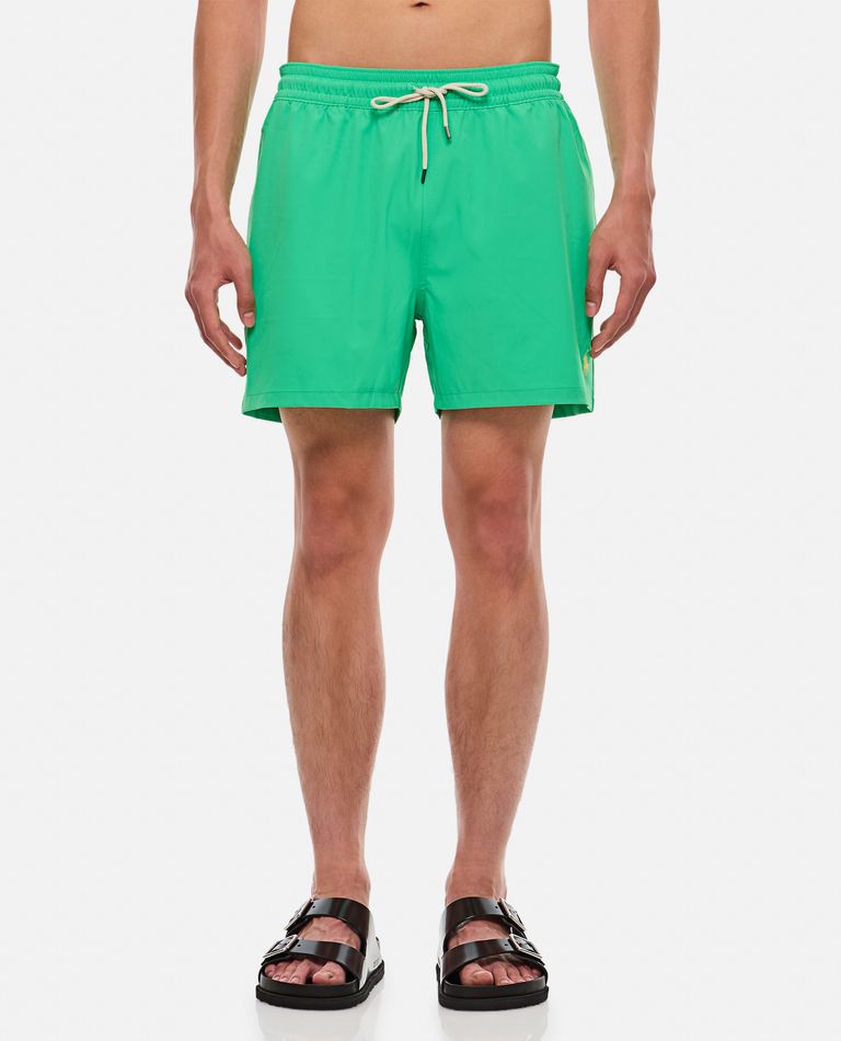 Shop Polo Ralph Lauren Mid Trunk Swimshorts In Green