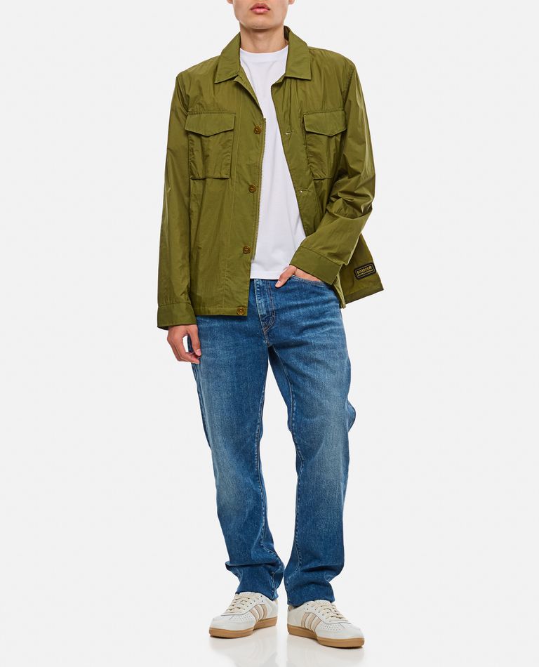 Shop Barbour International Neale Overshirt In Green