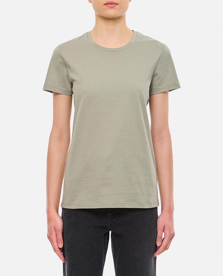 Moncler Ss Cotton T-shirt In Green