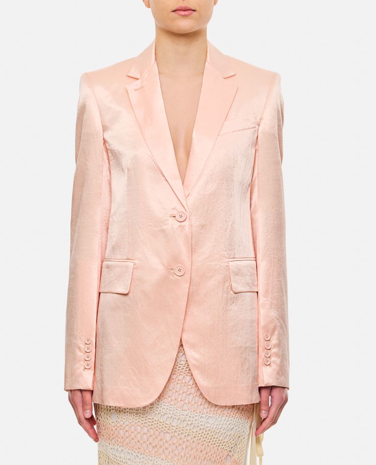 Shop Sportmax Volante Single-breasted Jacket In Rose