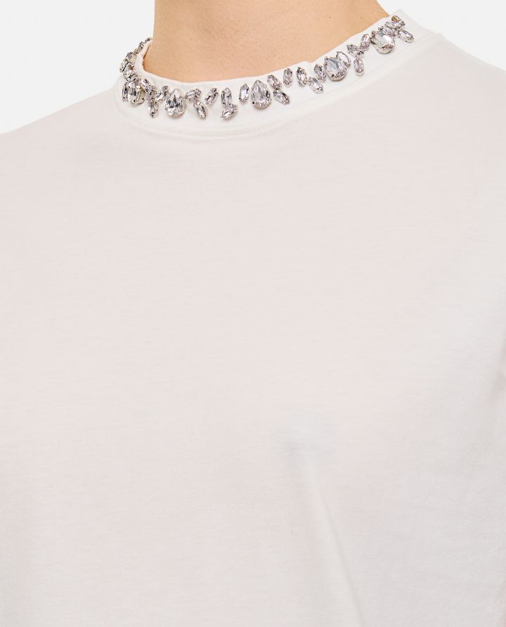Golden Goose - REGULAR DISTRESSED COTTON T-SHIRT WITH EMBROIDERY_7