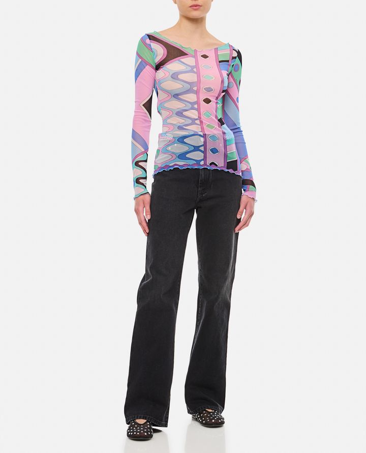 Emilio Pucci - LONG SLEEVE TULLE T-SHIRT_2