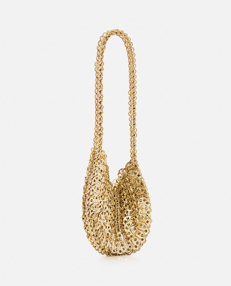 Shop Rabanne 1969 Moon Shouder Bag In Gold