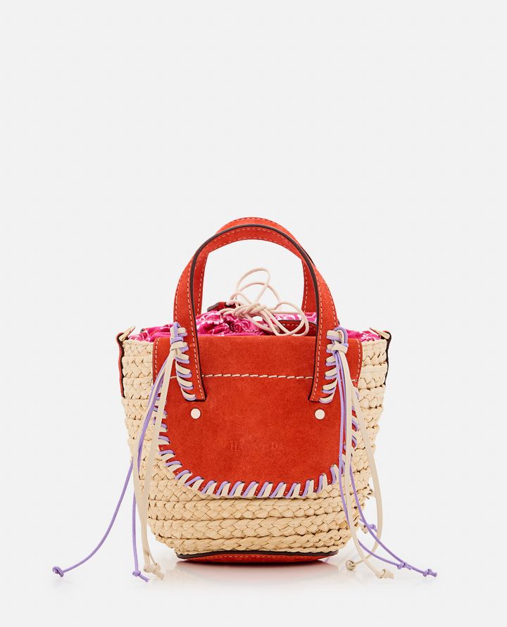 Cuba Lab - HABANERA BANDANA STRAW AND SUEDE HANDBAG_1