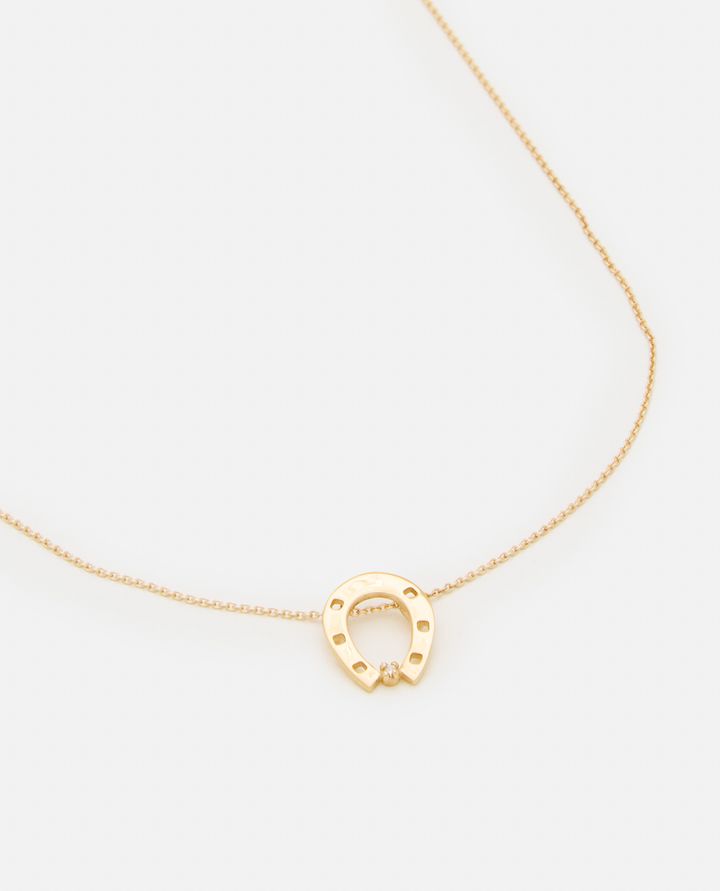 Aliita - 9K GOLD HORSESHOE BRILLANTE NECKLACE_2