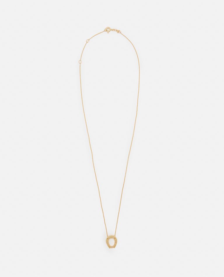 Aliita 9k Gold Horseshoe Brillante Necklace In Gold