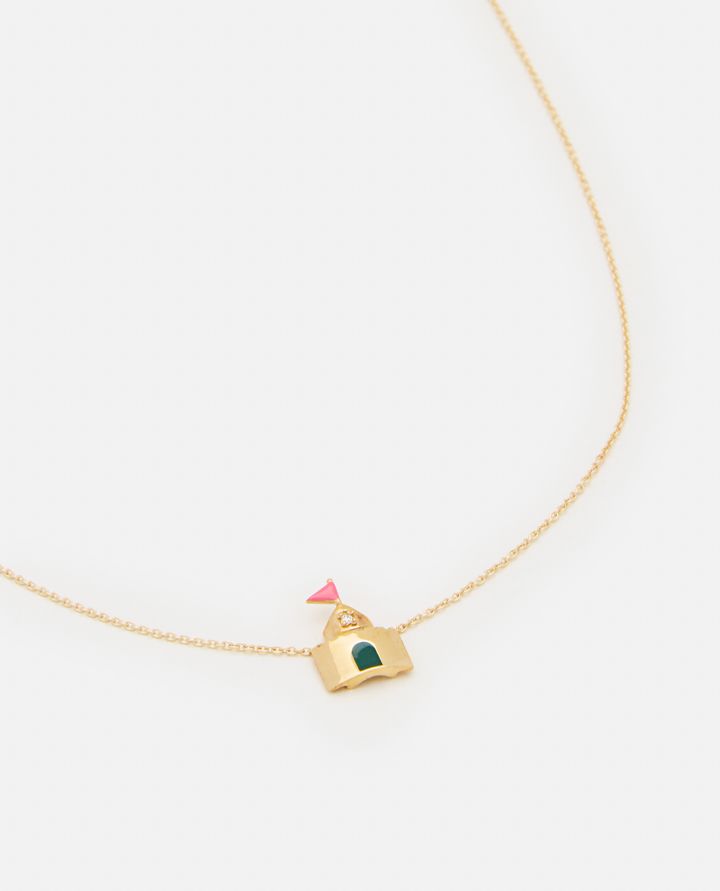 Aliita - 9K GOLD CASTILLO BRILLANTE ENAMEL NECKLACE_2