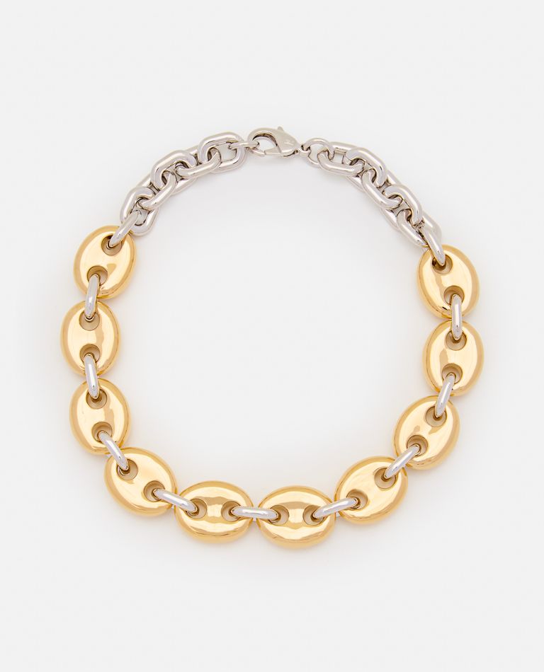 Rabanne Gold And Silver Necklace In Gold