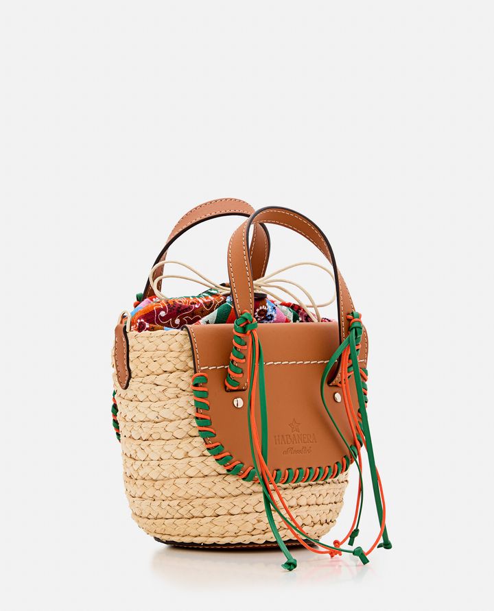 Cuba Lab - HABANERA BANDANA STRAW AND LEATHER HANDBAG_2