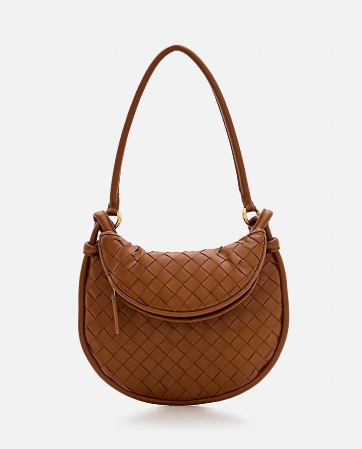 Bottega Veneta - SMALL GEMELLI LEATHER SHOULDER BAG_1